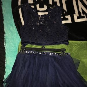 Navy Blue Camille’s 2 Piece Dress